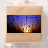 Mooie Wheat Field op de zon Etiket (Insitu)