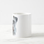 Mooie White Boxer Dog te zien in de Natuur Koffiemok (Center)