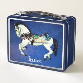 Mooie White Carousel Horse (Achterkant)