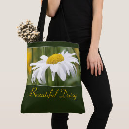 Mooie White Daisy Flower Tote Bag