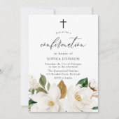 Mooie White Flowers Bevestigingsuitnodiging Kaart (Voorkant)