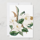 Mooie White Flowers Bevestigingsuitnodiging Kaart (Achterkant)