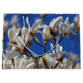 Mooie White Magnolia Sargentiana Flowers Groot Cadeauzakje (Voorkant)