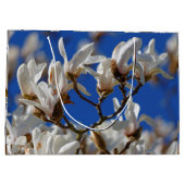 Mooie White Magnolia Sargentiana Flowers Groot Cadeauzakje (Achterkant)