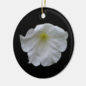 Mooie White Petunia Custom Birthday Keramisch Ornament (Links)