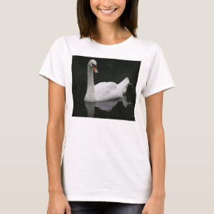 Mooie White Swan Dames T Shirt