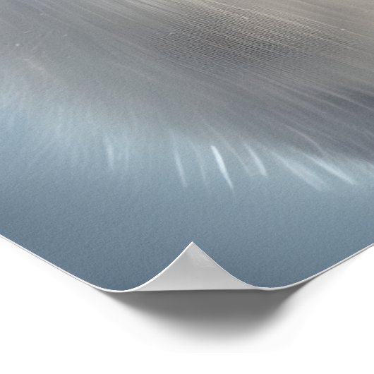 Mooie White Wolf Art Poster (Hoek)