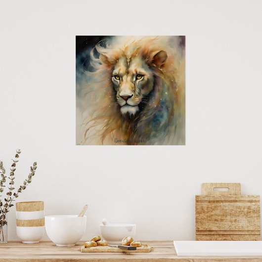 Mooie Wicked AI Fantasy Digitale Kunstdruk Poster (Keuken)