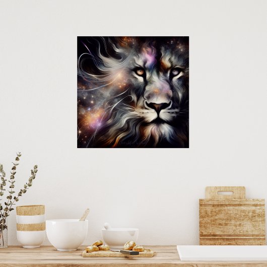 Mooie Wicked AI Fantasy Digitale Kunstdruk Poster (Keuken)