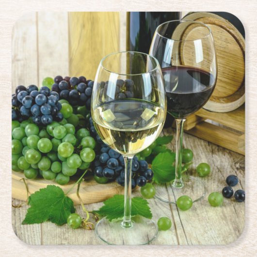 Mooie wijn, ouderdom tot perfect kartonnen onderzetters (Voorkant)