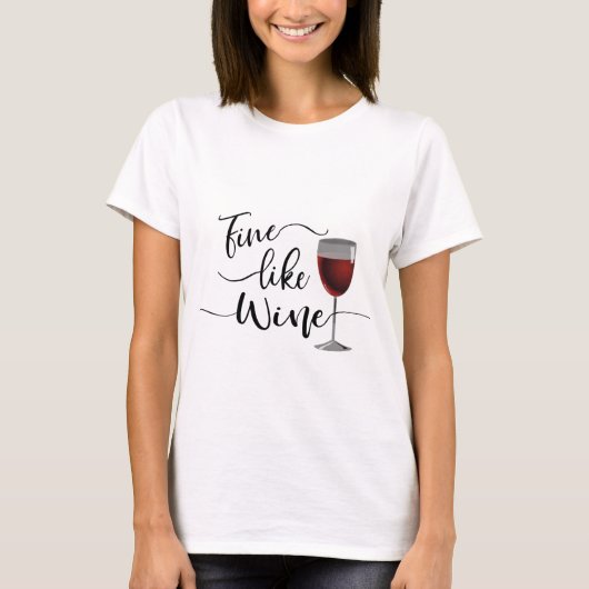 Mooie wijn t-shirt (Voorkant)