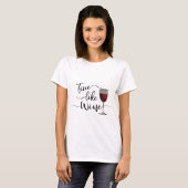 Mooie wijn t-shirt (Voorkant volledig)