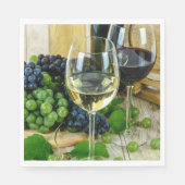 Mooie wijn, verouderd tot perfect servetten (Voorkant)