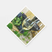 Mooie wijn, verouderd tot perfect servetten (Hoek)