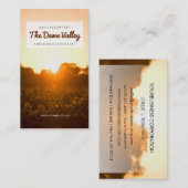 Mooie wijnbouw bij Dawn Elegant Vineyard Winery Visitekaartje (Voorkant / Achterkant)