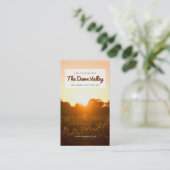 Mooie wijnbouw bij Dawn Elegant Vineyard Winery Visitekaartje (Staand voorkant)