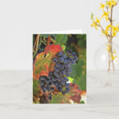 Mooie wijndruiven voor wijngaarden Blank Kaart (Gele Bloem)