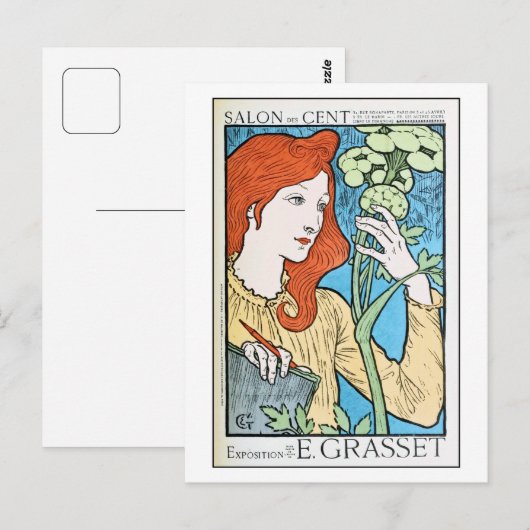 Mooie wijnoogstjaren en expo Eugene Grasset Briefkaart (Voorkant / Achterkant)