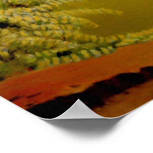 Mooie wijnwerf op het Poster van het Augusta Misso (Hoek)