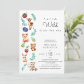 Mooie Wild Forest Baby Jongen Douche Kaart (Staand voorkant)