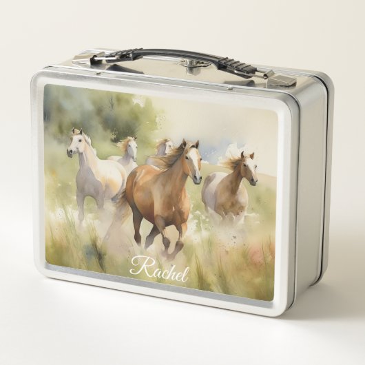 Mooie Wild Horses lunchbox (Achterkant)