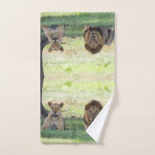 Mooie Wild Lions op het Oerwoud Bad Handdoek (Handdoek)