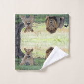 Mooie Wild Lions op het Oerwoud Bad Handdoek (Wasdoekje)