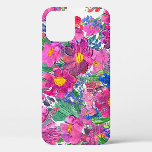 Mooie Wildbloemen: Hand getrokken artistiek. Case-Mate iPhone Case (Achterkant)