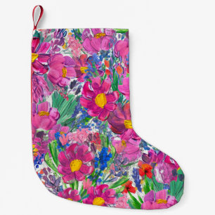 Mooie Wildbloemen: Hand getrokken artistiek. Kleine Kerstsok