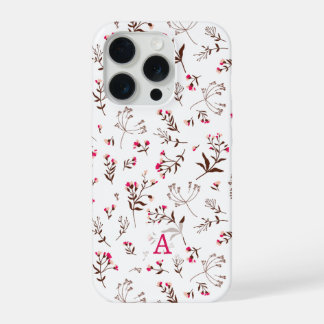 Mooie wilde bloem eerste stijlvolle iPhone 15 pro case