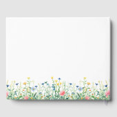 Mooie, wilde bloem "In Loving Memory" begrafenis Gastenboek (Achterkant)