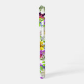 Mooie Wilde Bloemen Aangepaste Naam en Monogram iPhone 16 Hoesje (Linkerkant)