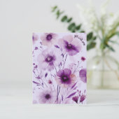 Mooie Wilde Bloemen BETER WORDEN Briefkaart (Staand voorkant)