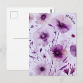 Mooie Wilde Bloemen BETER WORDEN Briefkaart (Voorkant / Achterkant)