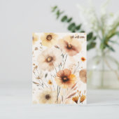 Mooie Wilde Bloemen BETER WORDEN Briefkaart (Staand voorkant)