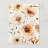 Mooie Wilde Bloemen BETER WORDEN Briefkaart (Voorkant)