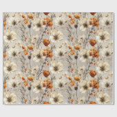Mooie wilde bloemen cadeaupapier (Vlak)