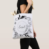 Mooie wilde bloemen Doodles Tote Bag (Dichtbij)