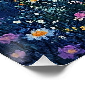 Mooie wilde bloemen en fee. perfect poster (Hoek)