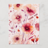 Mooie wilde bloemen HARTELIJK DANK Briefkaart (Voorkant)
