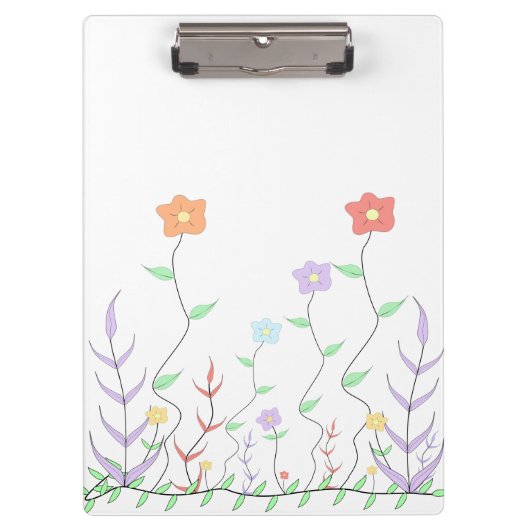Mooie Wilde Bloemen Klembord (Voorkant)
