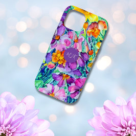 Mooie Wilde Bloemen Kleurrijk Bloemendesign met In iPhone 15 Case