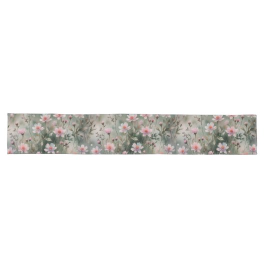 Mooie wilde bloemen lange tafelloper (Horizontaal)
