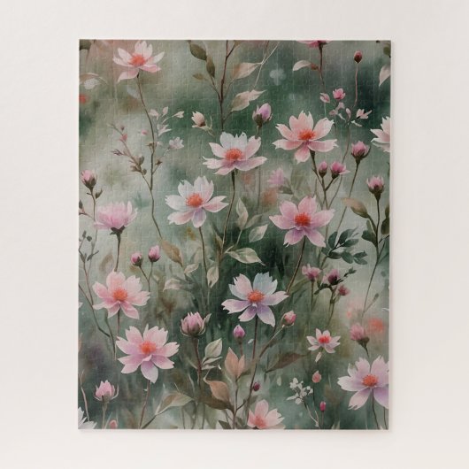 Mooie wilde bloemen legpuzzel (Verticaal)