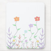 Mooie Wilde Bloemen Muismat (Voorkant)
