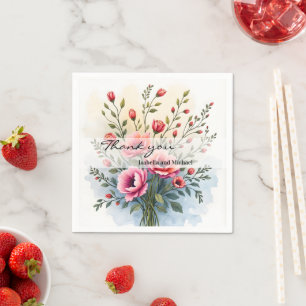 Mooie Wilde Bloemen Populaire Luxe Collectie Servet