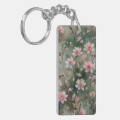 Mooie wilde bloemen sleutelhanger (Voorkant Links)