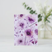 Mooie wilde bloemen VERJAARDAG Briefkaart (Staand voorkant)