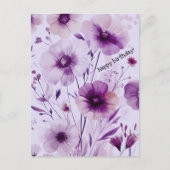 Mooie wilde bloemen VERJAARDAG Briefkaart (Voorkant)