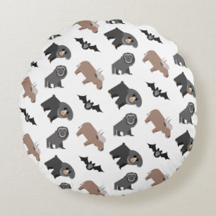 Mooie Wilde Dieren Patroon Rond Kussen